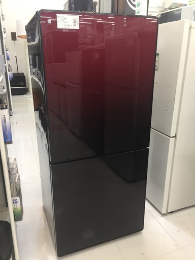 【購入後も安心な6ヶ月間動作保証付き♪】2018年製、U-ING(ユーイング)ざくろレッドの２ドア冷蔵庫のご紹介です！