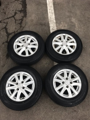 ※値下げ※   美品 タイヤホイール4本セット 夏タイヤ 155/80/13 4穴 コンパクトカー 10000円ポッキリ