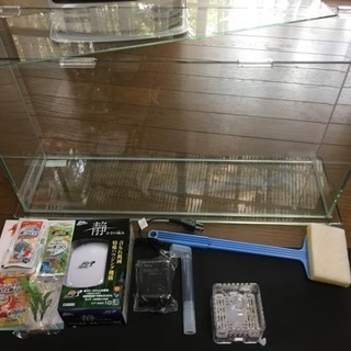 水槽 60cm×14cm×34cm(H)スリム型 オマケ多数付の画像