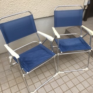 【キズあり】折りたたみチェア 2脚