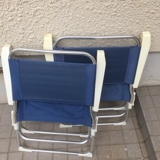 【キズあり】折りたたみチェア 2脚の画像