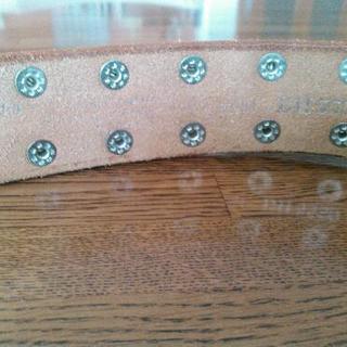 vintage  worksオフホワイト男性用ベルトの画像