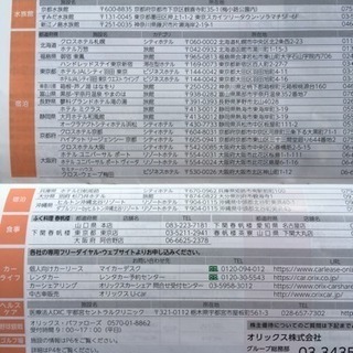 オリックス 株主カードの画像