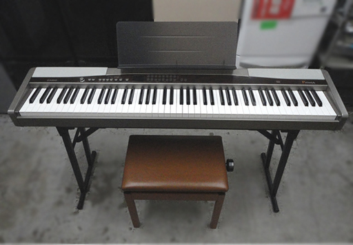 札幌市内近郊限定 カシオ 電子ピアノ PX-500L Privia/プリヴィア スタンド、イス付き 札幌市 白石区 東札幌
