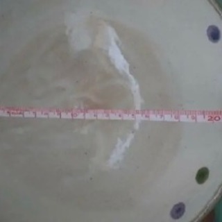 益子焼き 大皿 陶器 どんぶり ドット の画像