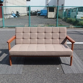 カリモク60＋カリモク Kチェア2シーター フラノベージュ