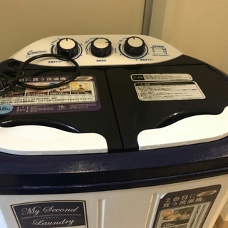 一人暮らしや新生活に★シービージャパン 3.6㎏ マイセカンドランドリー 2層式小型洗濯機 TOM-05★の画像