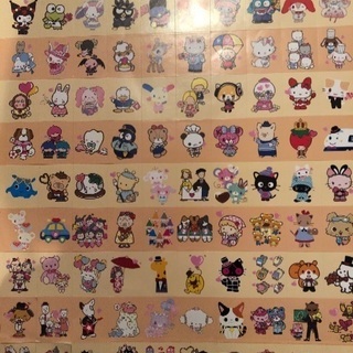 お渡し済 無料でどうぞ 歴代のサンリオキャラクター シール 未使用