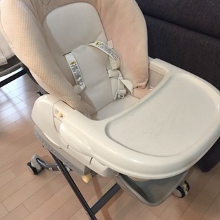 電動 ハイローチェア オートスウィング ベビーラック 電動スイングベッド