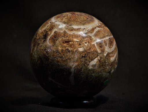 化石堆積物 丸玉　10cm　1.4kg