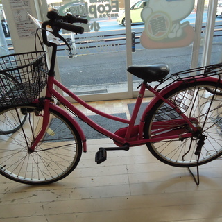 エコプラス小倉南店】26インチ軽快車 ピンク 内装3段変速 スタッフ