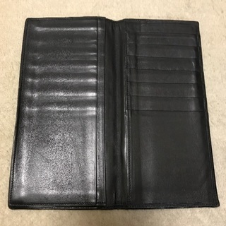 コンテス 札入れ 長財布 ホースヘアー レザー 黒の画像