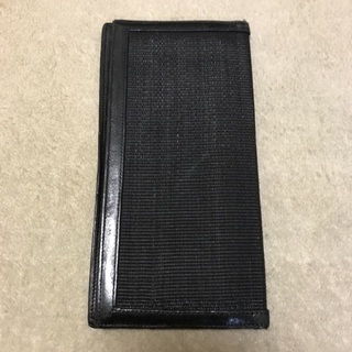 コンテス 札入れ 長財布 ホースヘアー レザー 黒の画像