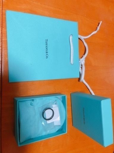 新古品、未使用！ ティファニー【Tiffany & Co.】 リング 1837ナローリングミッドナイトブラックチタン ユニセックス ブラック