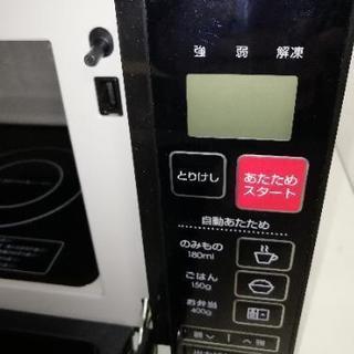 2018年製 ニトリ フラット 電子レンジ EM-520X 黒の画像
