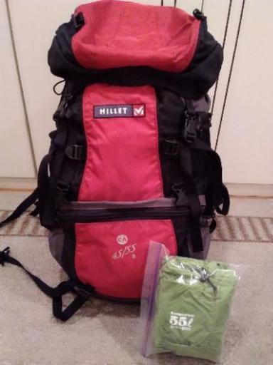 MILLET登山ザック　中古になります。