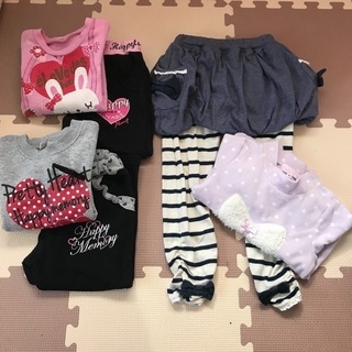 平日am【used】95 女児向け服(冬) 処分品の画像