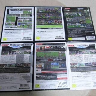 ☆PS2/Jリーグ ウイニングイレブンタクティクス & ワールドサッカー ウイニングイレブン5～8◆大人気サッカーゲームシリーズ5本セットの画像