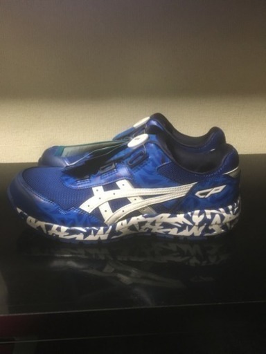 限定版 オンライン完売 アシックス安全靴ウィンジョブBOABLUE