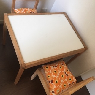 難あり幼児机 差し上げます！IKEA キッズ 子供 テーブルセッ...