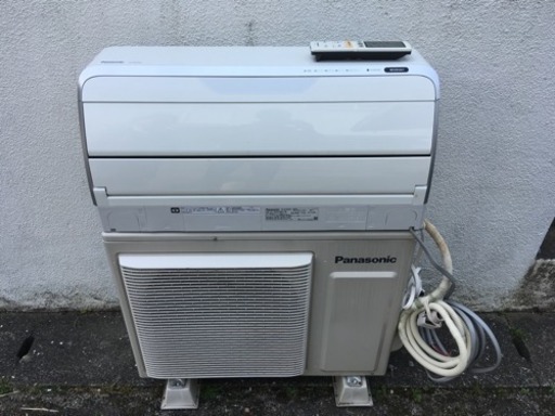 取り付け込み！2015年製！12畳〜14畳用！パナソニック製お掃除機能付き！