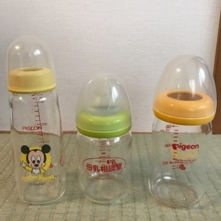 【中古】ピジョン 哺乳瓶 3本セット