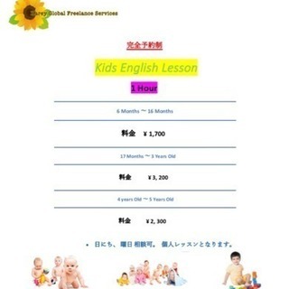 キッズ 英会話 レッスン 年齢別の画像