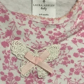 <<SOLD >> ローラアシュレイ ロンパース 70サイズ