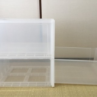 無印良品  引出式収納ケース  ４個セットの画像