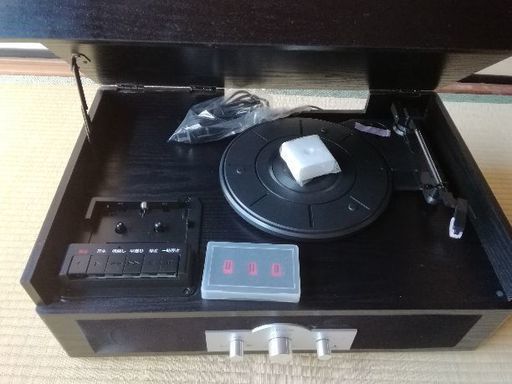 【新品】レコードプレーヤー\u0026カセットデッキ