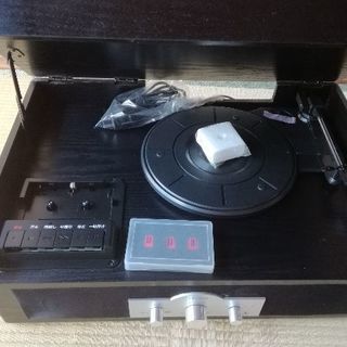 【新品】レコードプレーヤー&カセットデッキ
