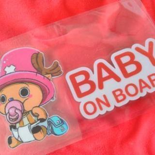 新品　在庫処分ONE PIECEチョッパー　転写式セーフティカー...