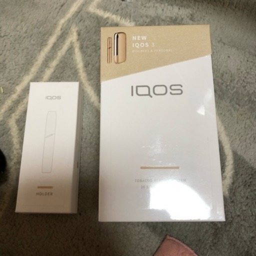 新品 未登録iqos3ゴールド フルセット+iqos3 ホルダーゴールド