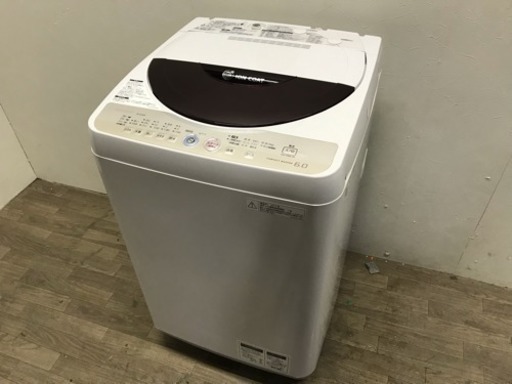 ☆032393 SHARP 6.0kg洗濯機 11年製☆