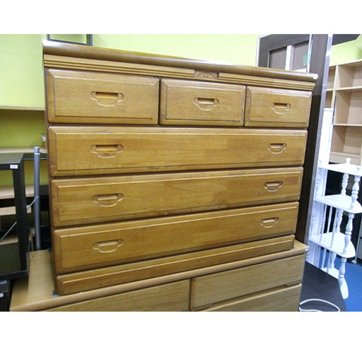 札幌 安い!【ノスタルジー感じる4段ミドルチェスト】幅119.5cm 箪笥 たんす タンス 本郷通店