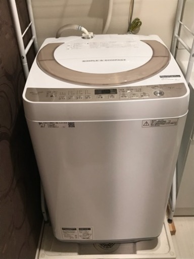 半年使用 洗濯機 SHARP ES-KS70T