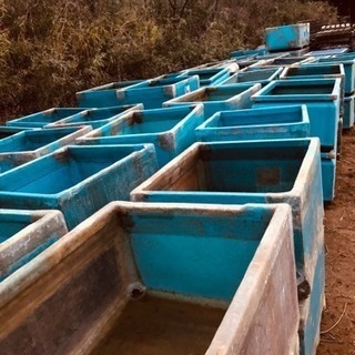 ダンベ FRP 箱 水槽 陸送タンクの画像