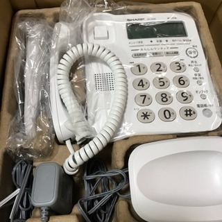新品 SHARP 固定電話 子機付き