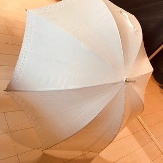 ほぼ未使用 日傘 ハート刺繍 の画像