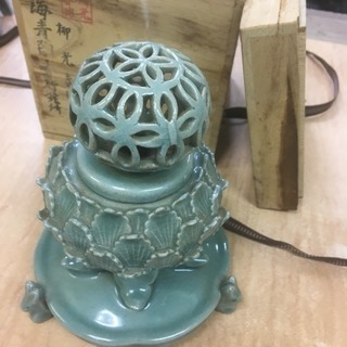 青磁 柳光春作お香立て