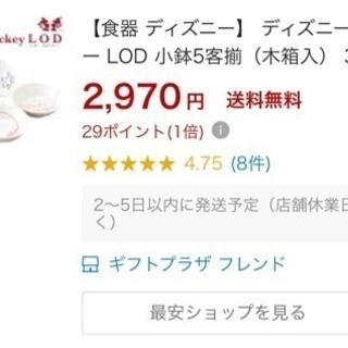 ディズニー食器 小皿5枚セットの画像