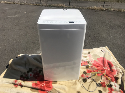 札幌市内配送無料 美品 2019年製 洗濯機 4,5kg TAG label AT-WM45B 一人暮らし amadana ハイアール