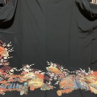 正絹 留袖 家紋入 