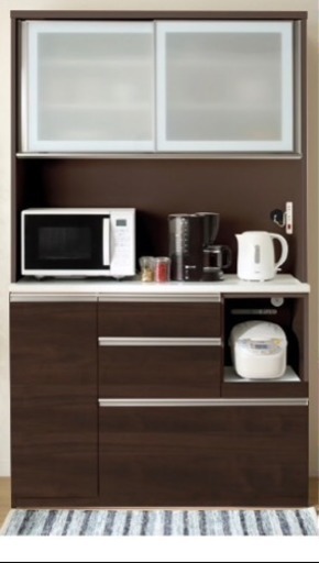 ニトリキッチンボーアルミナ 幅120cm  ダークブラウン