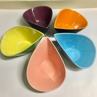 【未使用】ベトナム工芸品★バッチャン焼き★小皿５枚セット★おしゃれ★