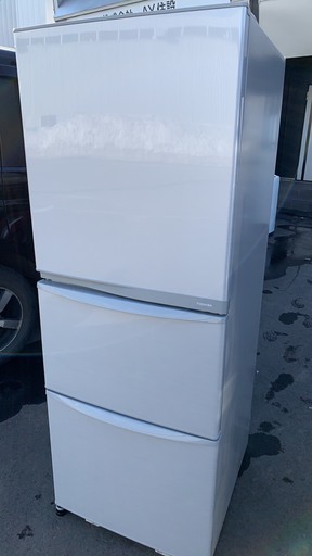東芝　3ドア冷蔵庫　2012年　340L　シルバー　*N*