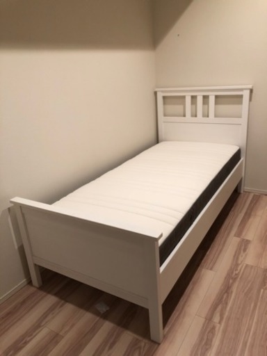 ベッドフレーム&マットレスセット ベッド下収納付き シングル