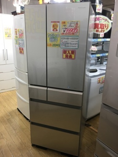 2016年製 Panasonic パナソニック 555Lフレンチドア冷蔵庫 ガラストップ 日本製 NA-F561PV-N