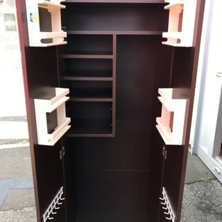 靴箱 玄関収納 寸法(約)幅60×奥行45×高さ180cmの画像
