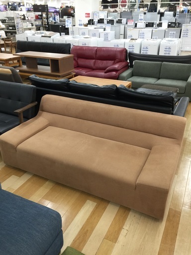 ブラウン　布2人掛けソファー【トレファク　岸和田】